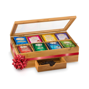 Bamboo Tea Tray & Assorted Tea Box